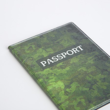 Cover for passport, green color-3