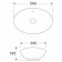 Haling pad Wave Star, oval, white color, 59x39x19.5 cm