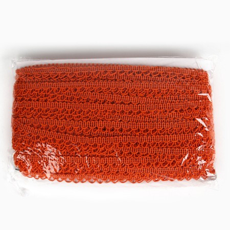 Braid "festons" orange, 1.3 cm wide, 50 m-3