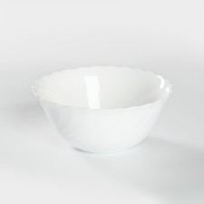 Trianon glass -ceramic salad -ceramic, 990 ml, d = 18 cm, white color