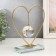 Interior metal souvenir, glass "drop in the heart" gold 16x5x19 cm