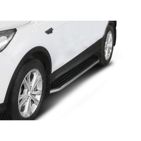 Thresholds for the car "Premium" Rival for Ford Kuga II 2013-2017 2016, 180 cm, 2 pcs., Aluminum, A180alp.1804.2