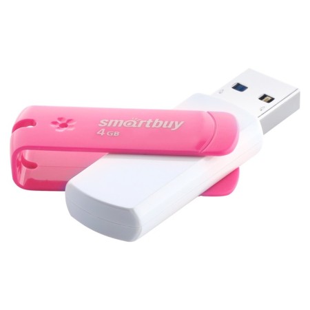 Flash drive Smartbuy 4GBDP, 4 GB, USB2.0, th Up 25 MB/s, PBU up to 15 Mb/s, pink