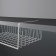 Mesh -mounted mesh -mounted basket on the shelf of the share, 35 × 23 × 12 cm, white color