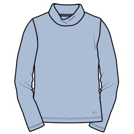 Turtleneck for girls, height 140 cm-6