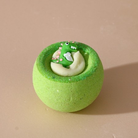 A bomb for a bath with a toy Pure happiness "Dinosaur", 130 g, New Year