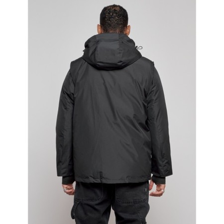 Luy jacket transformer male winter, size 52, black color-27