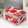 Casket for needlework "Red poppies on white" 18x12x9.5 cm
