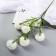 Artificial flowers "chrysanthemum pompom" d-6 cm 80 cm, white