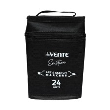 A set of art markers 24 colors, textile bag, Devente Emotion, Green Colors (2 Tips: Bully/Mowed) 5044101