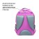 School backpack, 36 x 23 x 13 cm, ergonomic back, calligrata n "owl", lilac