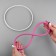Embroidery hoops, flexible ring, d = 21 cm, color mix