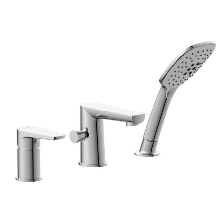 Cersanit Moduo bath mixer on board the bathtub, one -rod, chrome