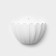 Kashpo Nasty "Chrysanthemum", 1 l, 9.5 x 8.5 x 15.3 cm, white color