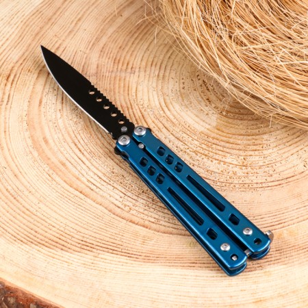 Balu knife "Wing" 16.5cm, blade 73mm/1.5mm, blue