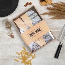 Set Gift shares Best Man: mittens 20x28 cm, severity 17x17 cm, 2 blades