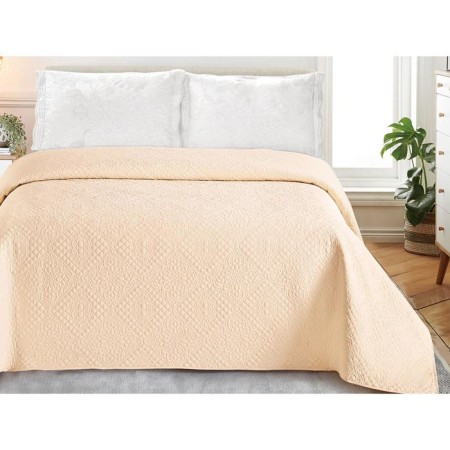 "Andra" bedspread, size 240 × 260, champagne color