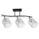 Chandelier 2773/3 E27 40W Black-chromium 52x20x15 cm Bayerlux