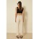 Women's pants on elastic band Eliseeva Olesya, size 44, beige color