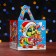 Gift box "Emerald couple", a large cube 12 x12 x12 cm