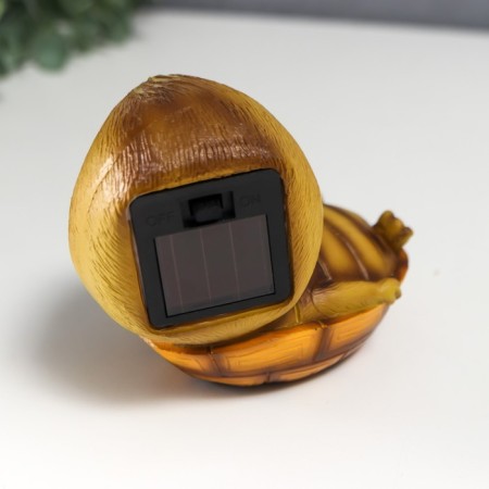Souvenir Polystone Light "Surprised Turtle" from the solar battery 9x7.5x11.5 cm-5
