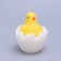 Decorative candle "chicken in the egg"