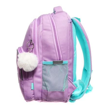 School backpack, 40 x 27 x 20 cm, Grizzly, ergonomic back, laptop department, pink-3