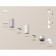 A set of suspended lamp with additional backlight Ambrella Light, Techno, XP1103010, GU5.3, Silver Sand, White Sand