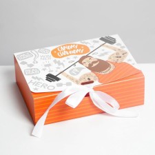 Gift folding box, packaging, “strongest”, 16.5 x 12.5 x 5 cm