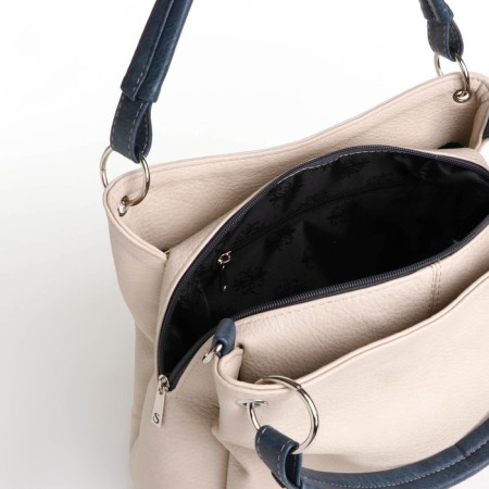 Women's bag-bag on lightning, beige color-5