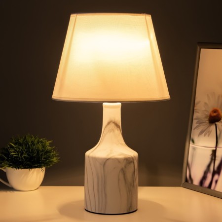 Table lamp "Izel" E14 40W white-gray 22.5x22.5x37 cm Risalux-1