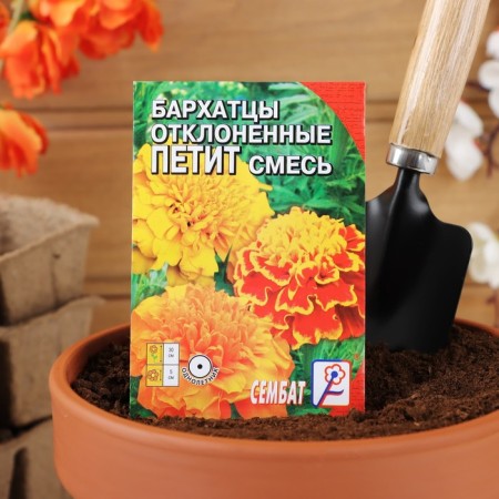 Flower seeds of marigolds rejected "Petit", mixture, 0.2 g-2
