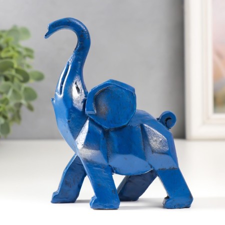 Souvenir Polystone "Blue Elephant" 4.5x10x12.3 cm