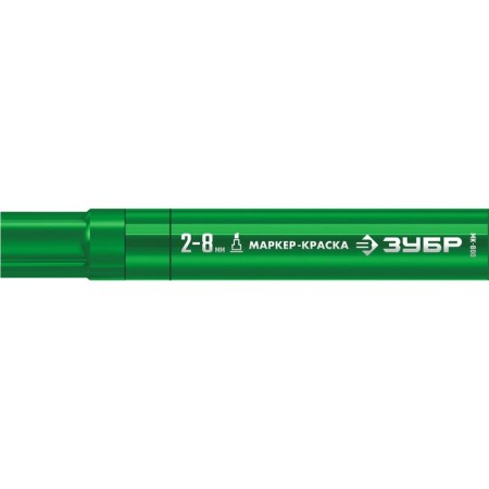 Marker-color construction bison MK-800 06327-4, wedge-shaped, 2-8 mm, green