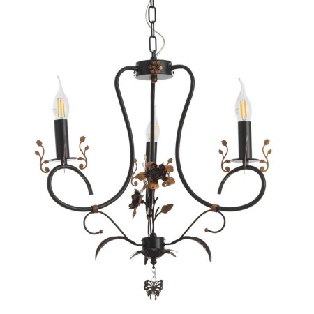 Sandra chandelier 3XE14 40W black and gold 51x51x52-110 cm Bayerlux-4