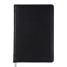 Diary Leduced A5 136 sheets, DEVENTE. Seattle, a solid cover of leatherette with foam rubber, thermo embossing, perforation, lies, cream block 70 g/m2, black