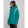 Ski jacket female winter, size 42, dark green color