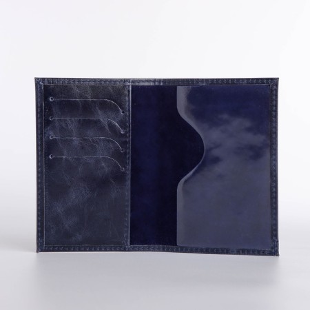 Cover for passport, blue color-5