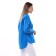 Women's shirt with pocket, blue color, size 46