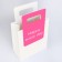 Gift package with a cut -off pen 18 x 23 x 9 cm, white