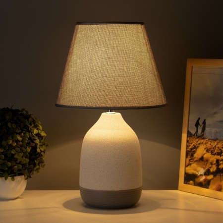 Table lamp "Aime" 1x40W E14 gray/white 25x25x40cm-1