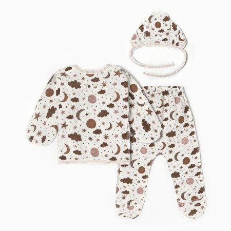 Kit for newborns, milk/stars, height 62 cm-4
