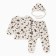 Kit for newborns, milk/stars, height 62 cm
