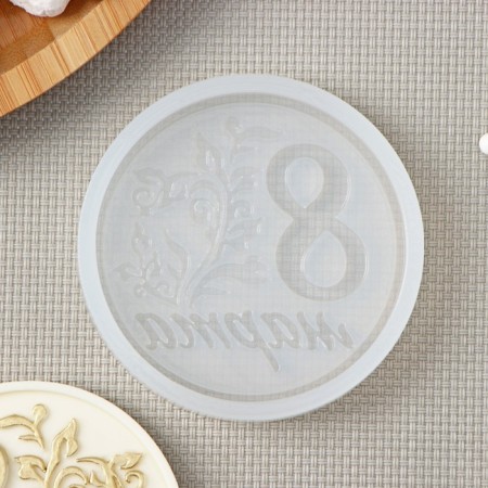 Silicone form "March 8", d = 7 cm, the color is transparent-1