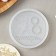 Silicone form "March 8", d = 7 cm, the color is transparent