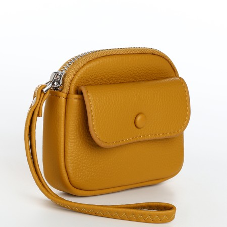 Lightning purse, ring, ring, yellow color