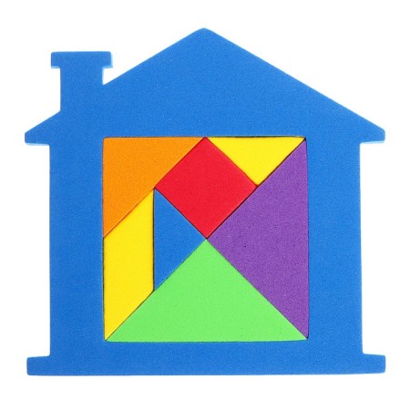 Tangram "House", Mix colors-4