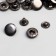 Installation button, alpha (S-shaped), iron, d = 15 mm, black nickel color