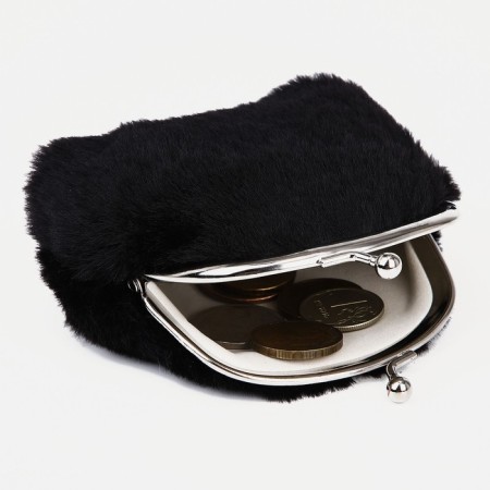 Women's wallet on the farmar, black color-1