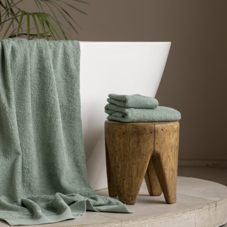 Terry towel Pasionaria "Play", 450 g, size 50x90 cm, Biryuzovoy color-1